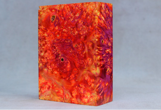 Stabilized Maple Burl Wood Mod Block